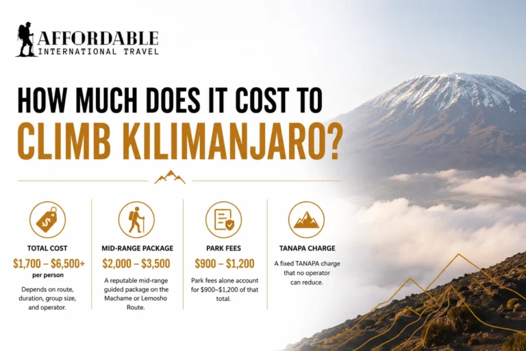 cost to climb kilimajaro