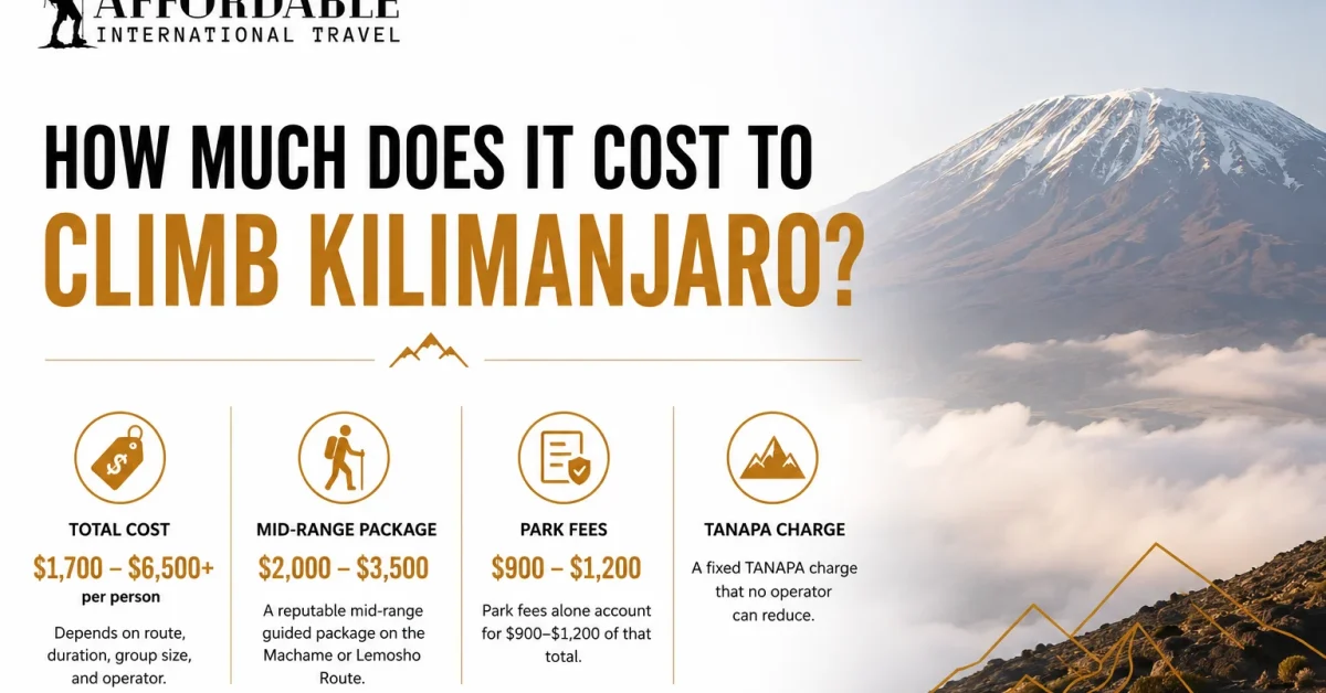cost to climb kilimajaro
